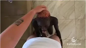 Skinny African Queen Bella Comes Back For Anal!! Creampie Inside Her Ass