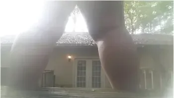 Woodland Nymph Practicing Outside - Home From College