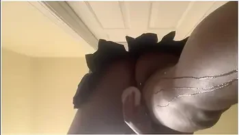 Ebony Teen 18+ Has Dripping Wet