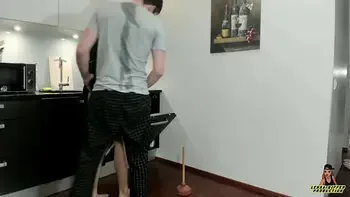 Plumber Hard Rough Fuck Sexy Housewife and Cum in Mouth