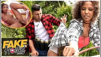 Romy Indy In Creampie For Hot Ebony College Babe On Camping Trip With Lucky Young Average Cock Guy