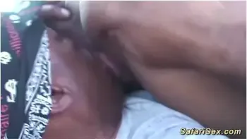 With Chubby African Babe