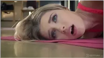 Exploring Lesbian Pleasure Together During A Yoga Class - Freya Mayer And Romy Indy