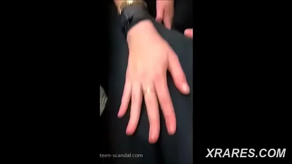 Real Slut Flashes her Tits and Rubs My Hard Cock During Class