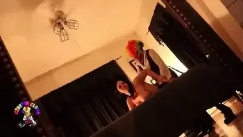 Gibby The Clown fucks Mandi May in a sex dungeon