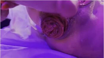 Monika Foxxx In Mask Masturbates With Big Toys Until Prolapse And Squirt