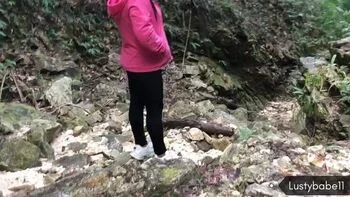 Nepali Girl Lustybaby605 Fucked Hard in Forest Outdoor Sex with Big Natural Tits and Cumshot