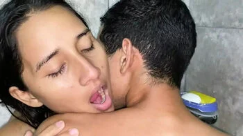 Stepbrother Milking Stepsister's Big Tits in Shower