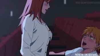 Public Cinema Sex Excites Makima Hentai Anime Fuck
