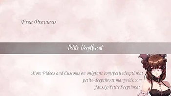 Petite Deepthroat Rough Face Fuck & Double Throatpie Cum Swallow