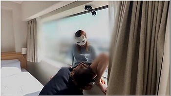 A Married Woman Who Silently Stays With Her Husband And Has Sex With A Fully Exposed Glass