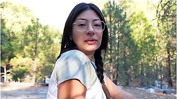 Big Titty Latina Step Sis Wanted To Fuck In A National Park - Cami Strella