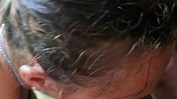 Amateur Homemade Threesome - Babysitter Licks My Wife's Pussy While I Fuck Her Hard