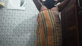 Desi Girl Shower Bathroom