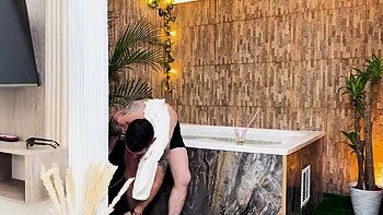 Venezuelan MILF Surprises Naked Friend in Jacuzzi and Rides Him Hard with Blowjob - Kylei Ellish & Jean Paul