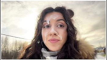 Katty West - Ex-girlfriend Asks Me To Fuck Her One Last Time Before Breaking Up In A Car In Public - Cumwalk