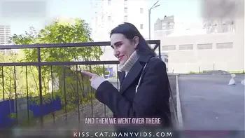 Risky Anal Sex with Facial Cum Walk - Public Agent Pickup Russian Student to Street Fuck / Kiss Cat