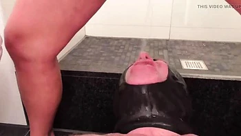 Masked Face Golden Shower HD - Femdom Pissing in Mouth Toilet Slave