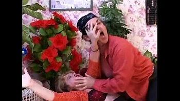 Hairy MILF with Big Tits Loves Giant Cock Blowjob