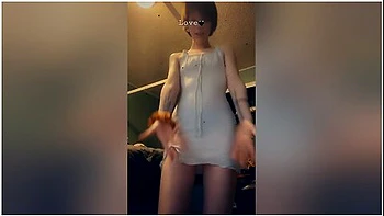 Slut Shows Off Tight Dress For Date