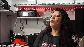 After Playing The Drums I Relax With A Cigarette (visual 2)