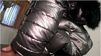 A Lot Of Cum On My Shiny Down-jacket From The Gardener 270- Preview