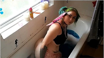 Fairy Bath Boobs Booty Wiggle Pawg Showoff And Cum