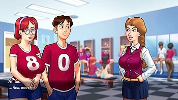 I Show Off My Huge Cock And Jenny With Large Tits Grabs My Dick Summertime Saga (jenny, Debbie, Anon)) With Car Toon