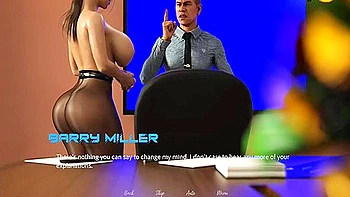 Older Office Boss Sucks Stepsisters Boobs