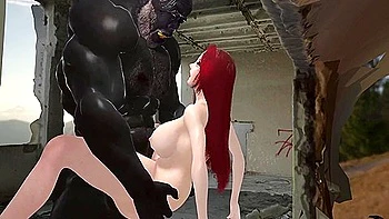 Sexy Big Tit Sorceress Impregnated By A Black