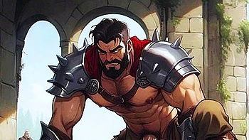 Hentai Anime And Car Toon - Horny And Naughty King Organizes An Intense Gay Orgy In His Kingdom Anime Hentai