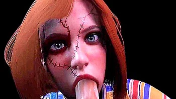Female Chucky Wants To Play Blowjob - Cult Of Chucky Parody