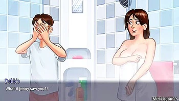 Summertime Saga Hot Milf Sex In Shower