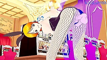 One Piece In Nami (bunny Girl) And I Have Intense Sex In The Casino Hentai