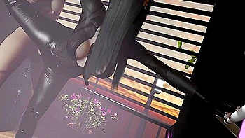 3d Leather Pant Lesbian