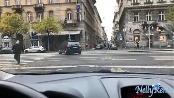 Stranger helps her to lift the bags in exchange of a blowjob in his car.Caught in public giving a blowjob