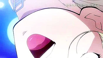 A huge mechanical penis is thrust in and out violently and creampie is made.