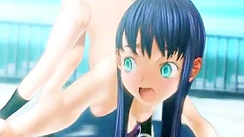 A slender beautiful girl is naked and violently penetrated from behind many times and creampied.