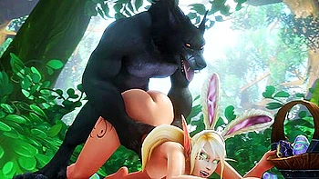 Worgen Gets The Easter Bunny