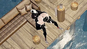 Bbw Riding At The Sea