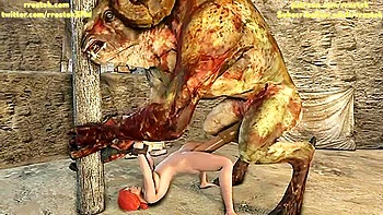 Constrained Fucked And Stomach Bulged By A Massive Chort Monster