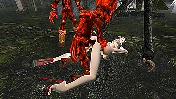 Human Female And 2 Red Goblins Last