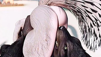 Wolf Girl Fucked By Werewolf On The Beach 1