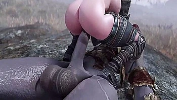 Juicy Warrior Babe Stretched By Futanari Giants