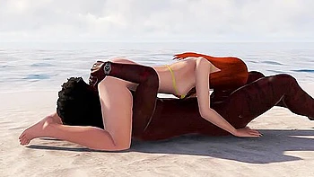 Wbp166 - Double-teamed At California Beach