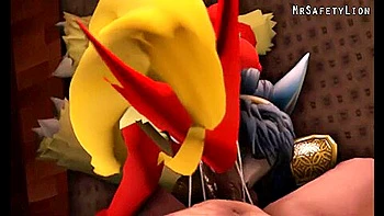 Krystal And Blaziken Gives You A Blowjob