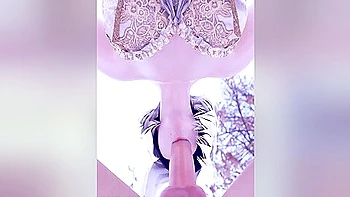 2b Hot Blowjob In Cold Nature Close Angle