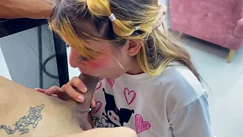 Hardcore Stepsister Fuck in Kitchen with Gabriela Wish - Rough Anal & Cum on Tits