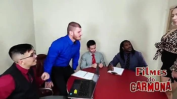 Office Gangbang with Suzie Slut - Anal and Double Penetration