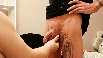 Russian BBW Stepmom Mouth Fuck and Sperm Swallowing